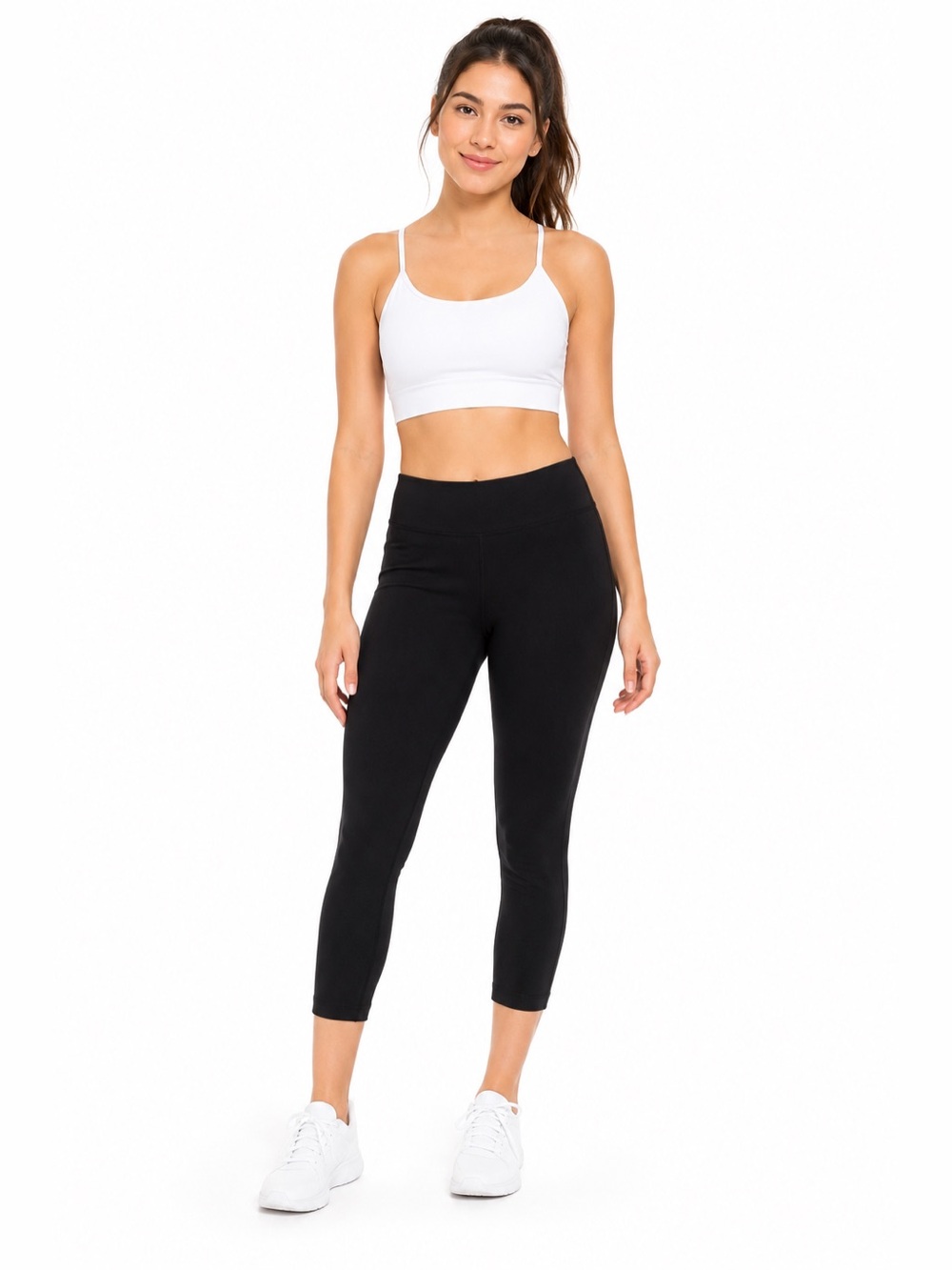 Old Navy Black High-Waist Crop Leggings Size Small